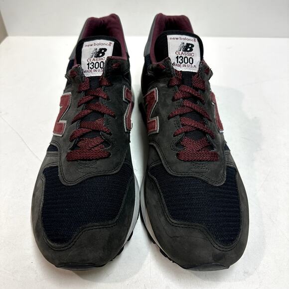 VERY GOOD New Balance M1300NB Made in USA Grey Gray / Burgundy Suede Men\'s 11 main image 7